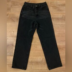 SHEIN Women’s Black Straight Jeans